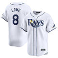 Kooe T.Bay Rays #8 Brandon Lowe Player White Home Limited Stitched Jerseys