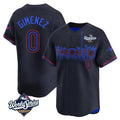 Kooe T.Blue Jays #0 Andres Gimenez Player Black 2025 World Series City Connect Stitched Jerseys