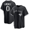 Kooe T.Blue Jays #0 Andres Gimenez Player Black Home Game Stitched Jerseys