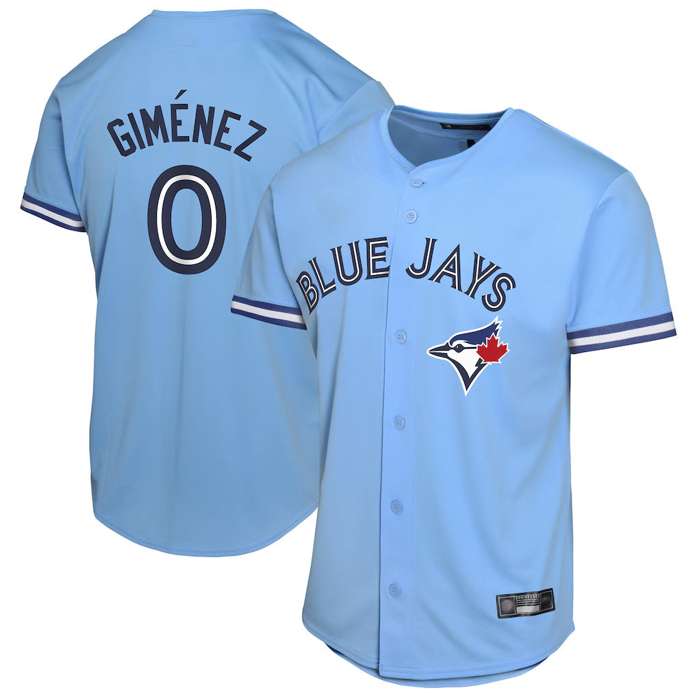 Kooe T.Blue Jays #0 Andres Gimenez Player Blue Home Game Stitched Jerseys