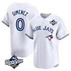 Kooe T.Blue Jays #0 Andres Gimenez Player White 2025 World Series Limited Stitched Jerseys