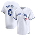 Kooe T.Blue Jays #0 Andres Gimenez Player White Home Limited Stitched Jerseys