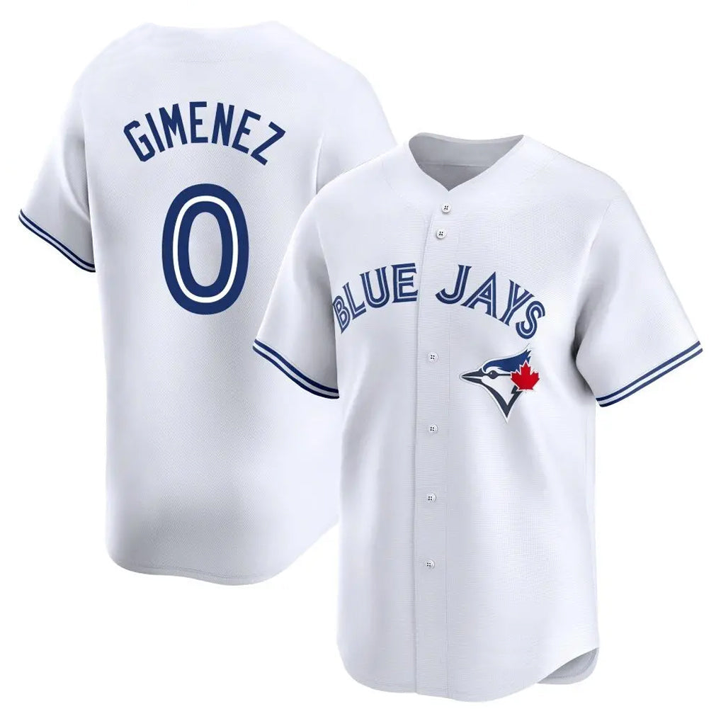 Kooe T.Blue Jays #0 Andres Gimenez Player White Home Limited Stitched Jerseys