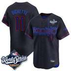 Kooe T.Blue Jays #11 Bo Bichette Player Black 2025 World Series City Connect Limited Stitched Jerseys
