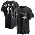 Kooe T.Blue Jays #11 Bo Bichette Player Black Home Game Stitched Jerseys