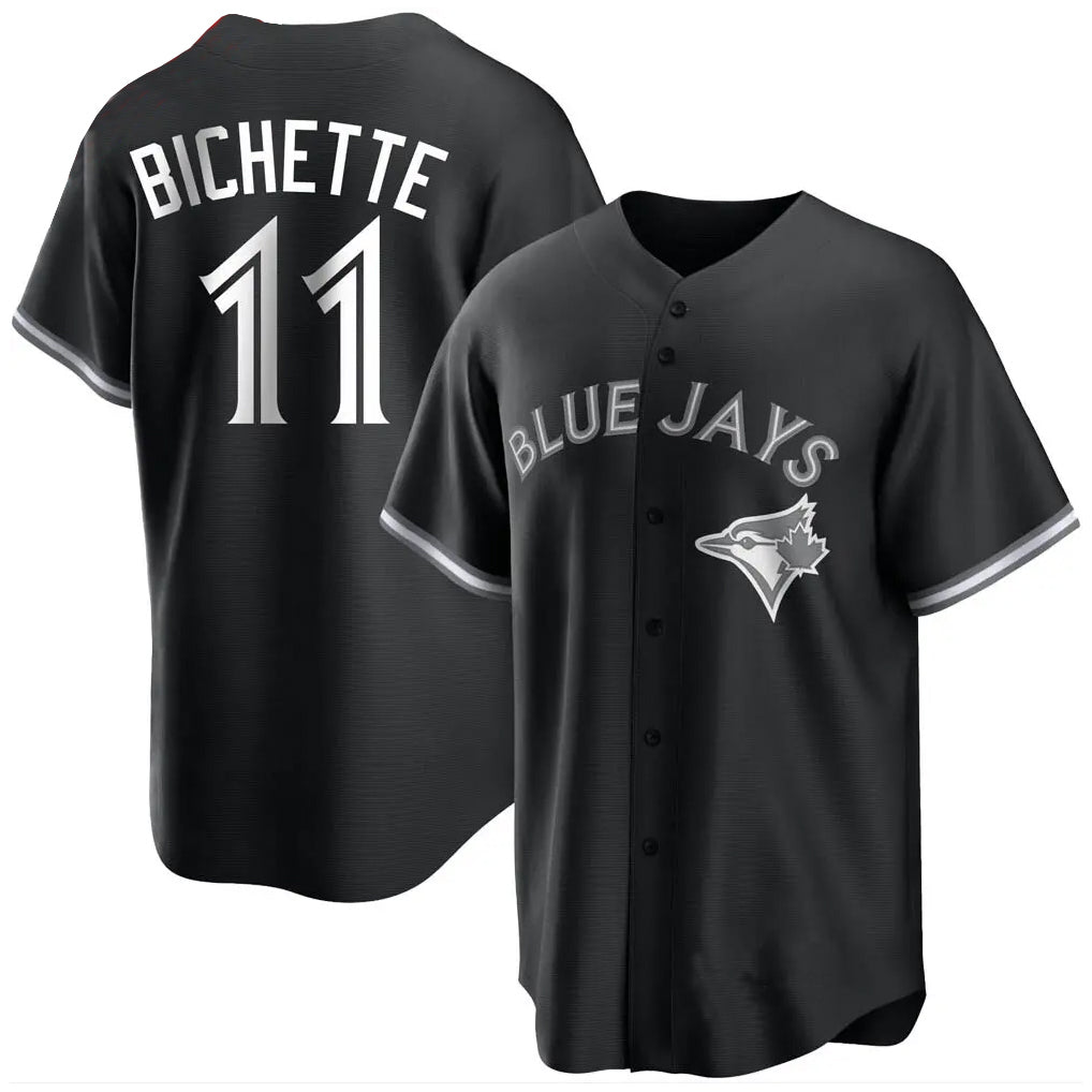 Kooe T.Blue Jays #11 Bo Bichette Player Black Home Game Stitched Jerseys