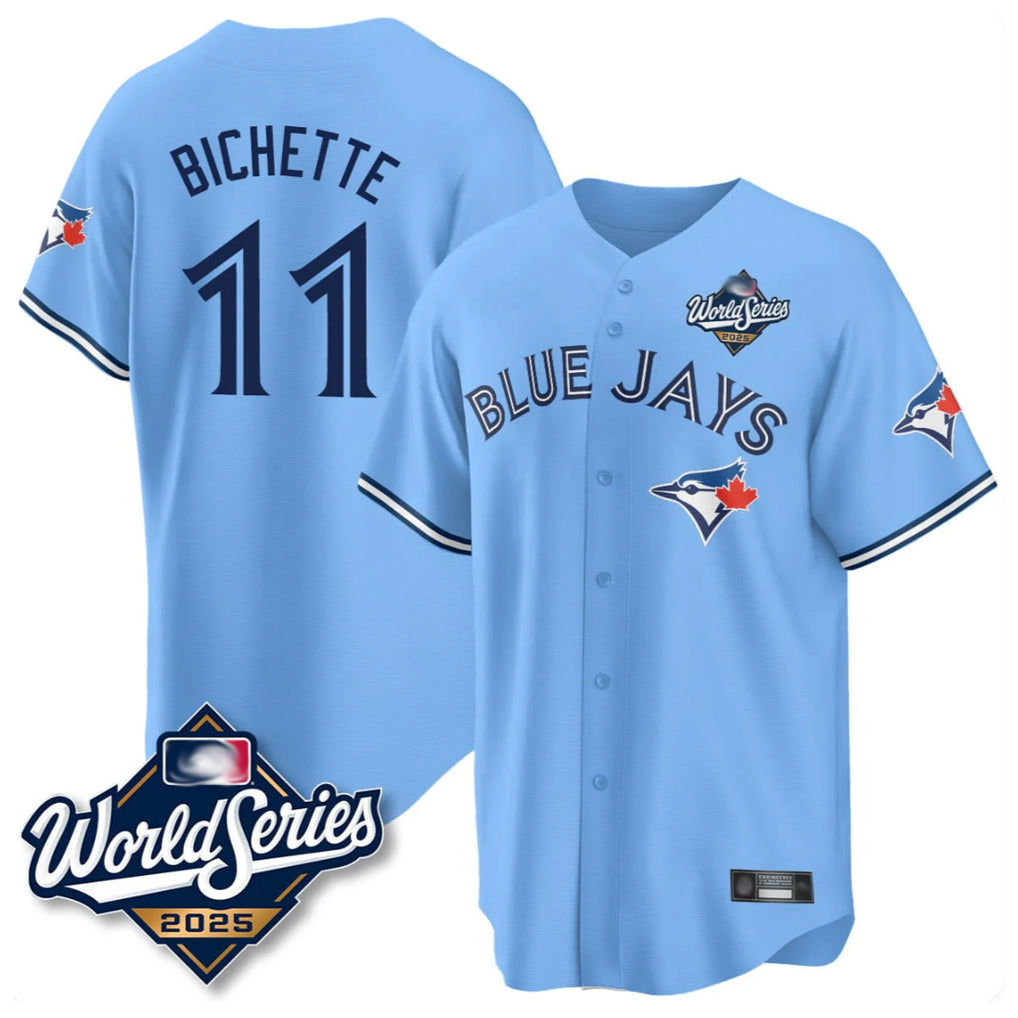 Kooe T.Blue Jays #11 Bo Bichette Player Blue 2025 World Series Game Stitched Jerseys