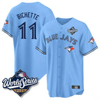 Kooe T.Blue Jays #11 Bo Bichette Player Blue 2025 World Series Game Stitched Jerseys