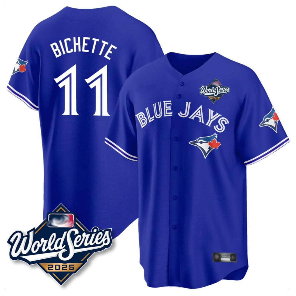 Kooe T.Blue Jays #11 Bo Bichette Player Blue 2025 World Series Rush Limited Stitched Jerseys