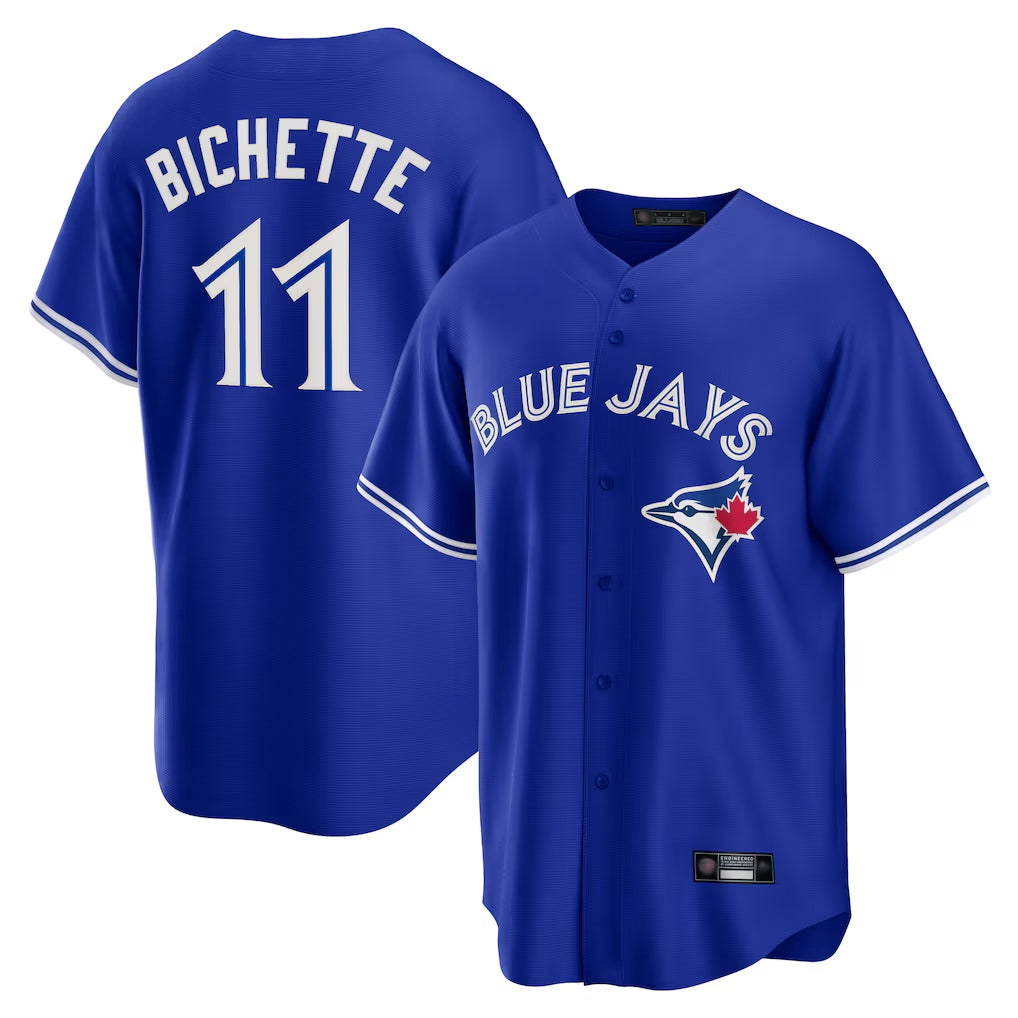 Kooe T.Blue Jays #11 Bo Bichette Player Blue Rush Limited Stitched Jerseys