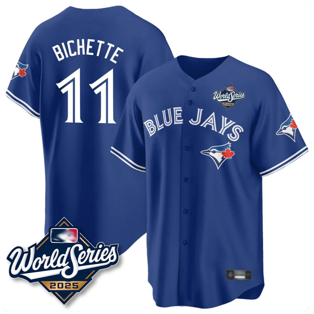 Kooe T.Blue Jays #11 Bo Bichette Player Royal 2025 World Series Limited Home Stitched Jerseys