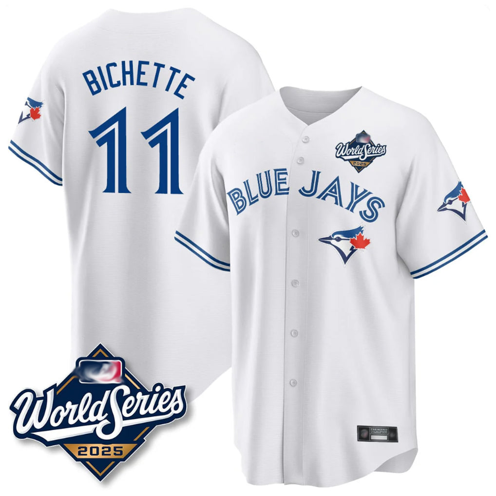 Kooe T.Blue Jays #11 Bo Bichette Player White 2025 World Series Game Stitched Jerseys