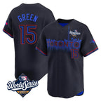 Kooe T.Blue Jays #15 Chad Green Player Black&Blue 2025 World Series City Connect Stitched Jerseys