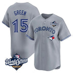 Kooe T.Blue Jays #15 Chad Green Player Gray 2025 World Series Home Limited Stitched Jerseys
