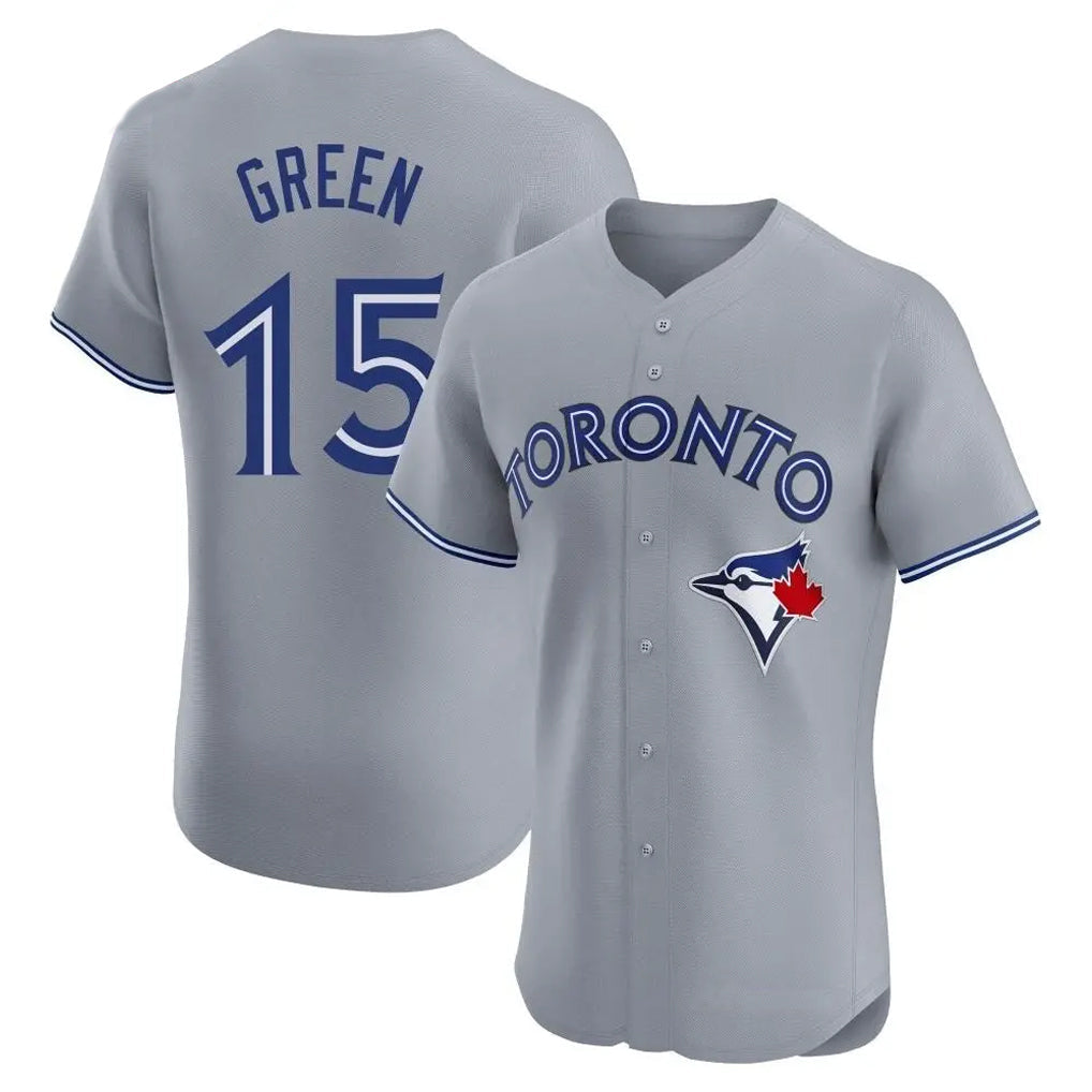 Kooe T.Blue Jays #15 Chad Green Player Gray Home Elite Limited Stitched Jerseys