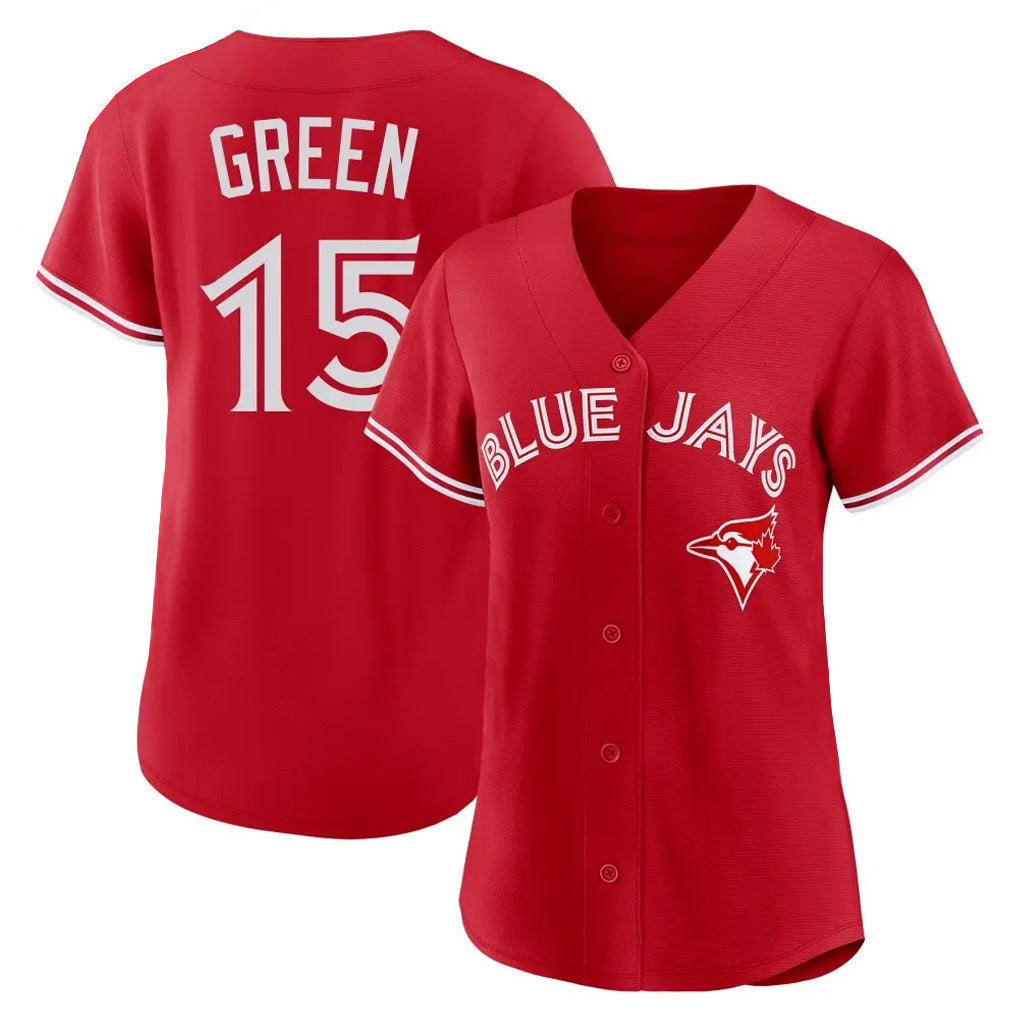 Kooe T.Blue Jays #15 Chad Green Player Red Home Limited Stitched Jerseys