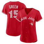 Kooe T.Blue Jays #15 Chad Green Player Red Home Limited Stitched Jerseys
