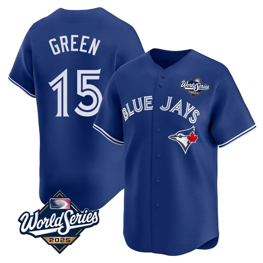 Kooe T.Blue Jays #15 Chad Green Player Royal 2025 World Series Limited Stitched Jerseys