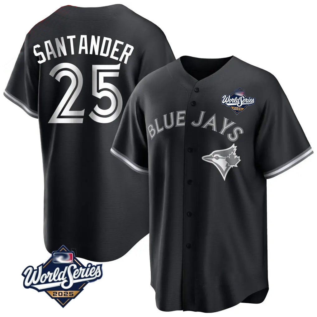 Kooe T.Blue Jays #25 Anthony Santander Player Black 2025 World Series City Connect Limited Stitched Jerseys