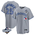 Kooe T.Blue Jays #25 Anthony Santander Player Gray 2025 World Series Home Limited Stitched Jerseys