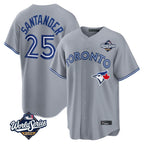 Kooe T.Blue Jays #25 Anthony Santander Player Gray 2025 World Series Home Limited Stitched Jerseys