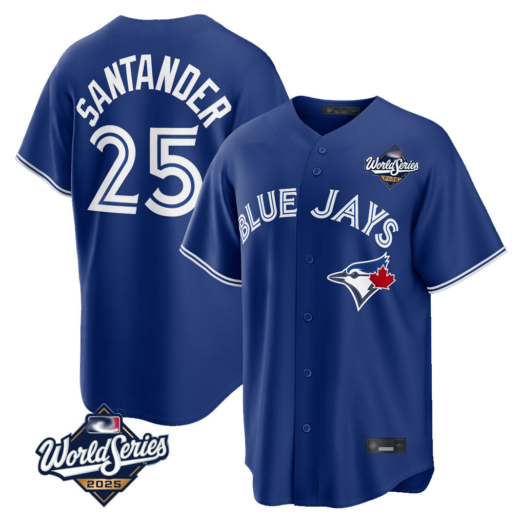 Kooe T.Blue Jays #25 Anthony Santander Player Navy 2025 World Series Home Limited Stitched Jerseys