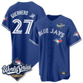 Kooe T.Blue Jays #27 Vladimir Guerrero Jr Player Blue 2025 World Series Stitched Jersey