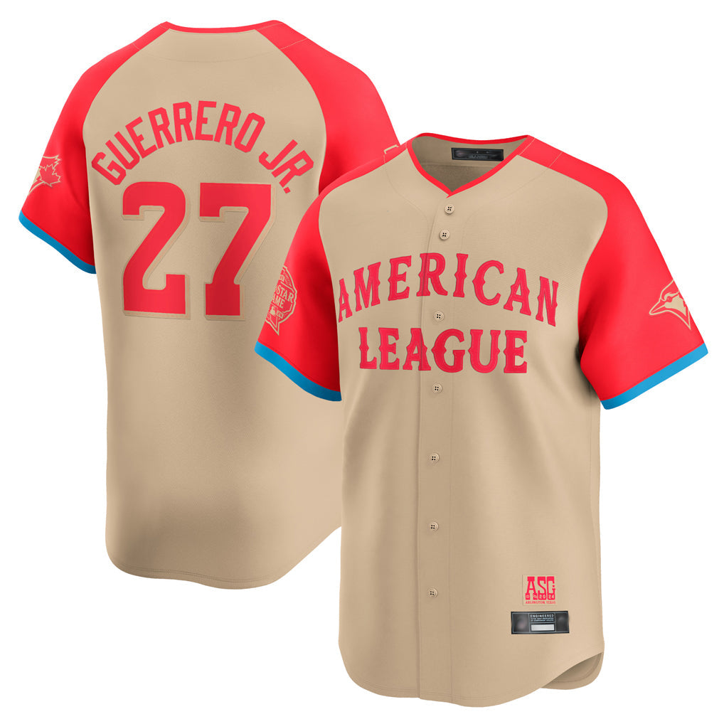 Kooe T.Blue Jays #27 Vladimir Guerrero Jr Player Cream American League All-Star Game Limited Player Stitched Jerseys