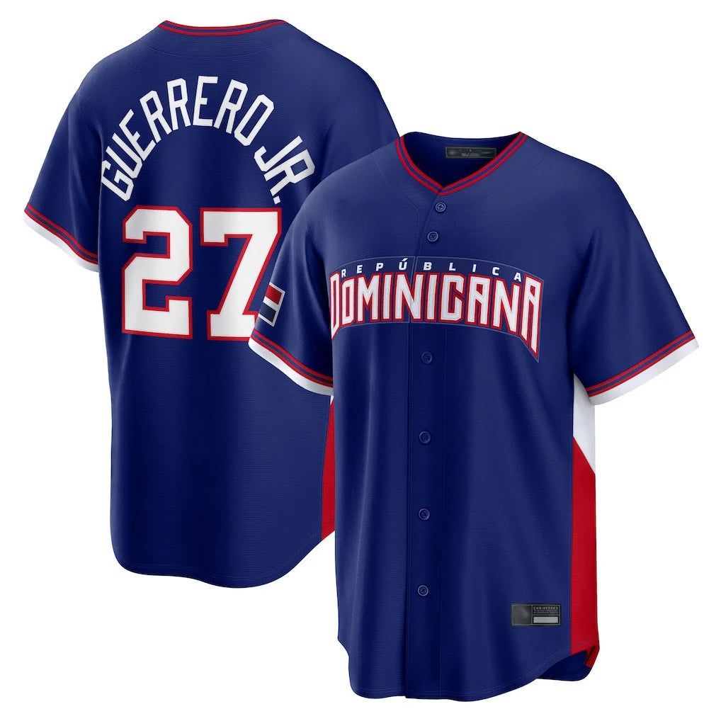 Kooe T.Blue Jays #27 Vladimir Guerrero Jr Player Royal 2026 World Classic Stitched Jerseys