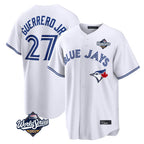 Kooe T.Blue Jays #27 Vladimir Guerrero Jr Player White 2025 World Series Game Stitched Jersey
