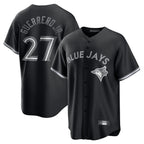 Kooe T.Blue Jays #27 Vladimir Guerrero Jr Player Black City Connect Limited Stitched Jerseys
