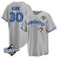 Kooe T.Blue Jays #30 Alejandro Kirk Player Gray 2025 World Series Limited Stitched Jerseys