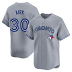 Kooe T.Blue Jays #30 Alejandro Kirk Player Gray Home Limited Stitched Jerseys