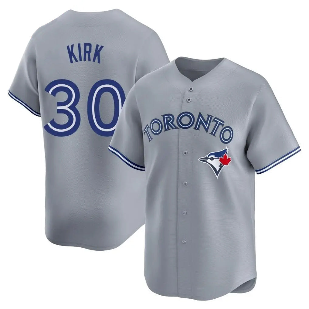 Kooe T.Blue Jays #30 Alejandro Kirk Player Gray Home Limited Stitched Jerseys