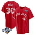 Kooe T.Blue Jays #30 Alejandro Kirk Player Red 2025 World Series Home Limited Stitched Jerseys