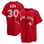 Kooe T.Blue Jays #30 Alejandro Kirk Player Red Home Game Stitched Jerseys