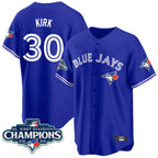 Kooe T.Blue Jays #30 Alejandro Kirk Player Royal AL East Division All Stitched Jerseys
