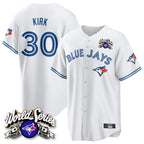 Kooe T.Blue Jays #30 Alejandro Kirk Player White 2025 American League All Stitched Jerseys