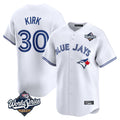 Kooe T.Blue Jays #30 Alejandro Kirk Player White 2025 World Series Home Limited Stitched Jerseys