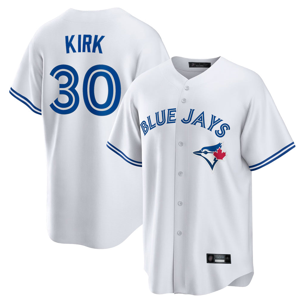 Kooe T.Blue Jays #30 Alejandro Kirk Player White Home Game Stitched Jerseys