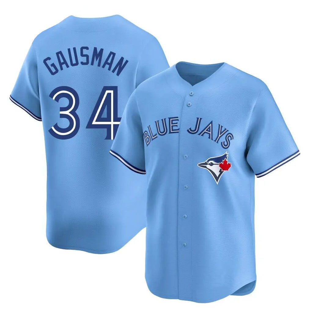 Kooe T.Blue Jays #34 Kevin Gausman Player Blue Home Limited Stitched Jerseys