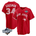 Kooe T.Blue Jays #34 Kevin Gausman Player Red 2025 American League All Stitched Jerseys