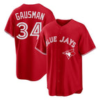 Kooe T.Blue Jays #34 Kevin Gausman Player Red Home Limited Stitched Jerseys