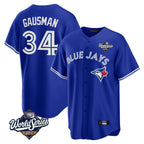 Kooe T.Blue Jays #34 Kevin Gausman Player Royal 2025 World Series Limited Stitched Jerseys
