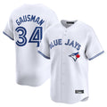 Kooe T.Blue Jays #34 Kevin Gausman Player White Home Limited Stitched Jerseys