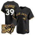 Kooe T.Blue Jays #39 Trey Yesavage Player Black 50 Seasons Patch Vapor Premier Limited All Stitched Jerseys