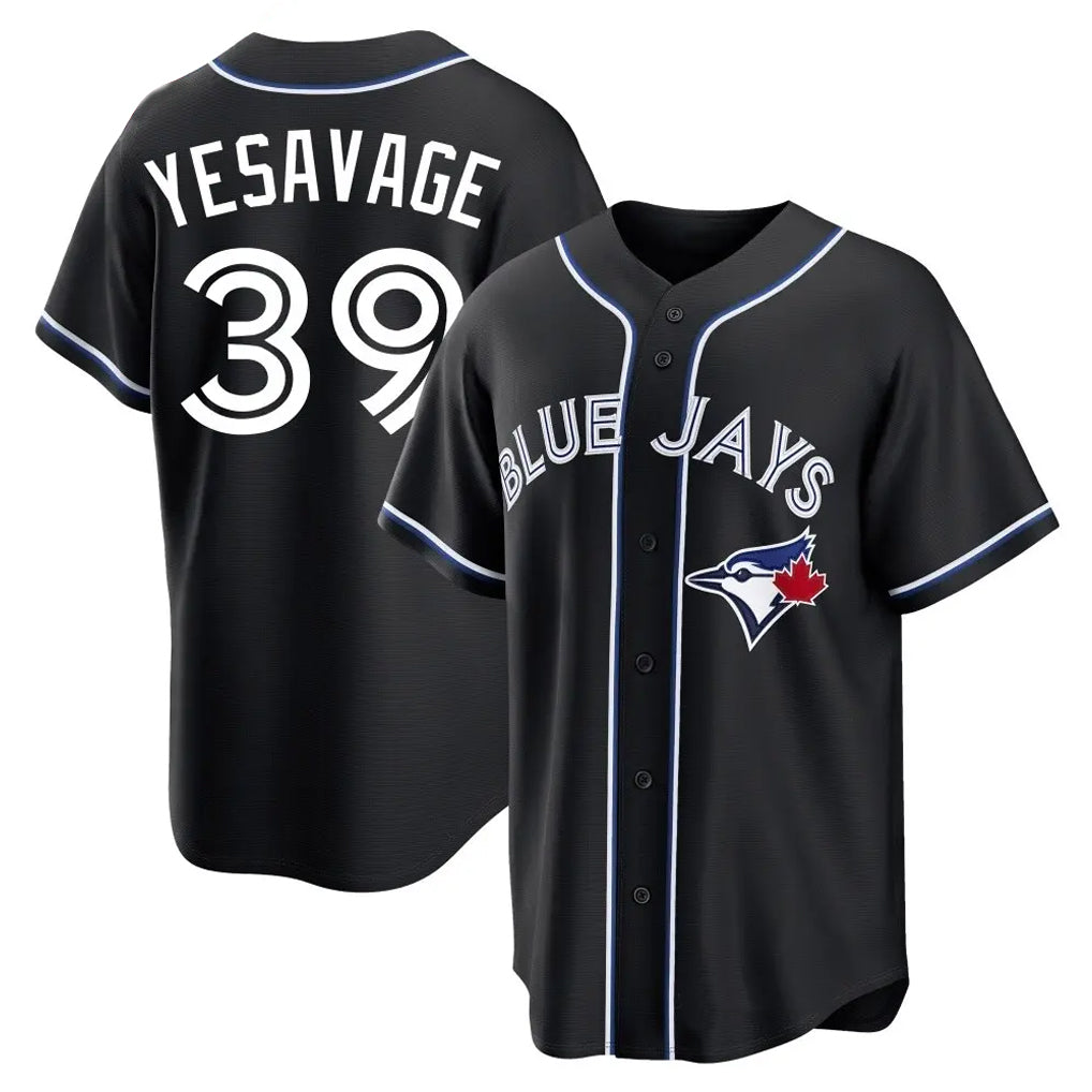 Kooe T.Blue Jays #39 Trey Yesavage Player Black Home Game Stitched Jerseys
