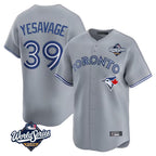 Kooe T.Blue Jays #39 Trey Yesavage Player Gray 2025 American League Limited All Stitched Jerseys