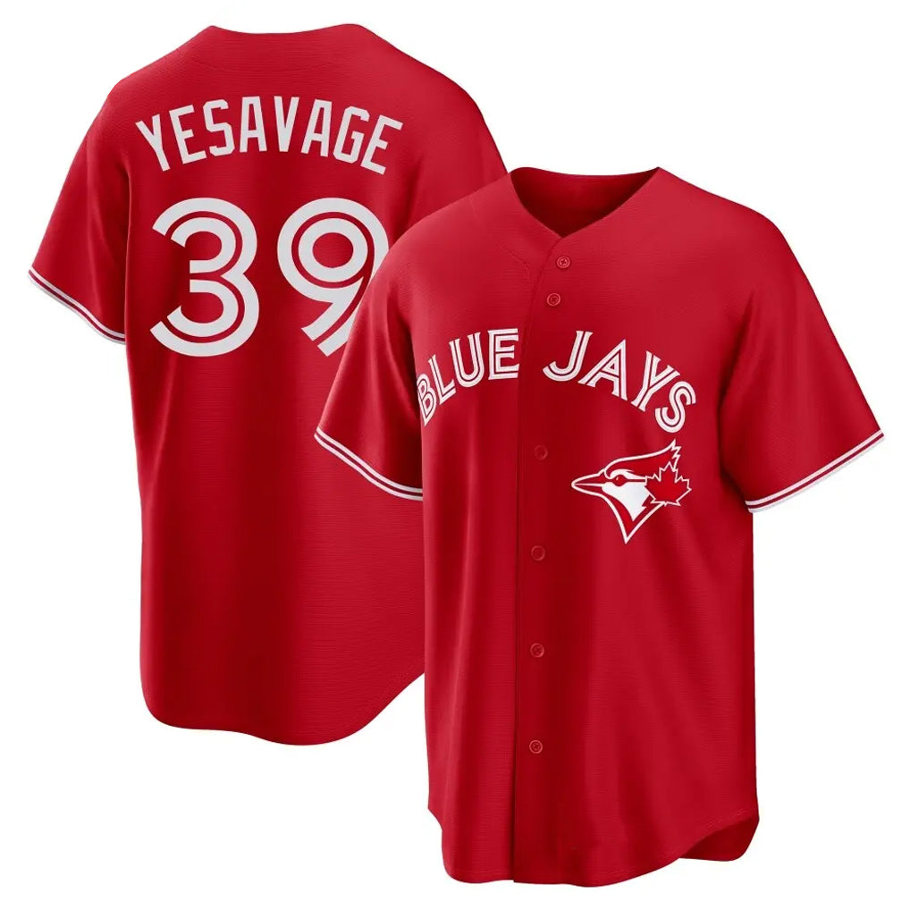 Kooe T.Blue Jays #39 Trey Yesavage Player Red Home Game Stitched Jerseys