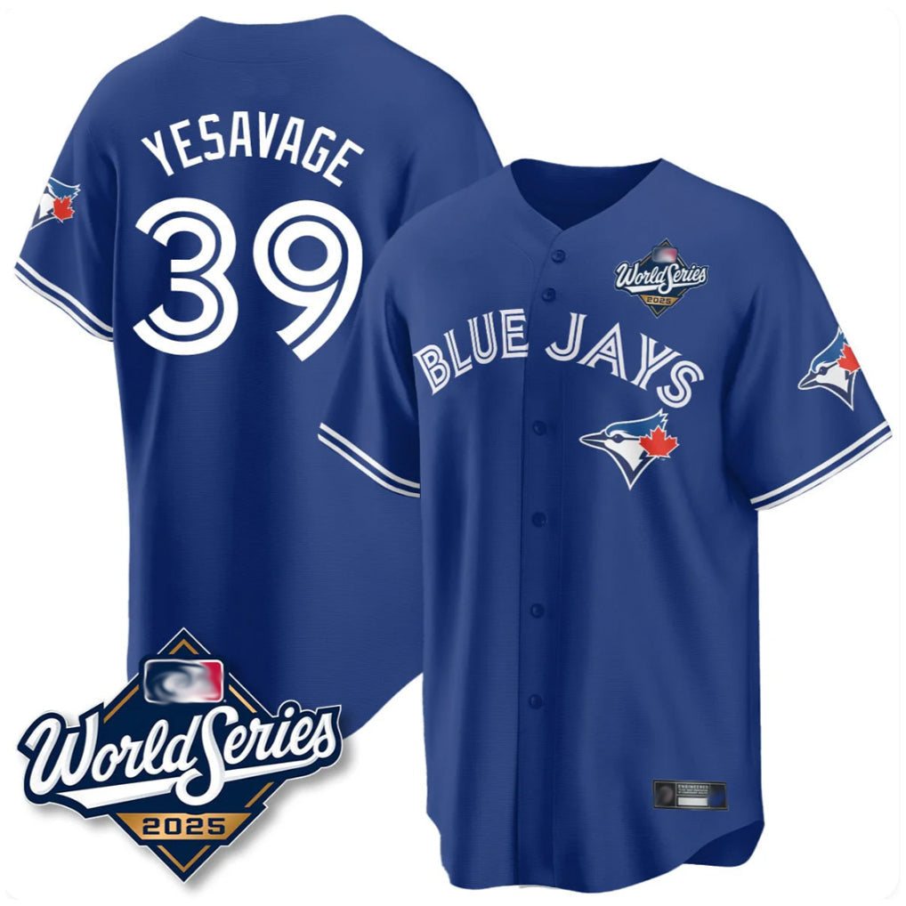Kooe T.Blue Jays #39 Trey Yesavage Player Royal 2025 World Series Limited All Stitched Jerseys
